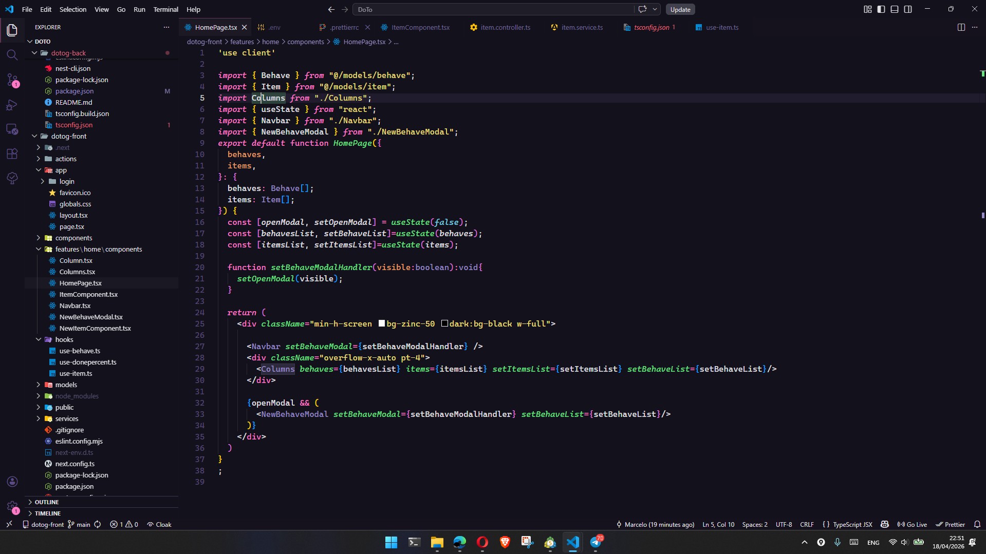 Código Frontend